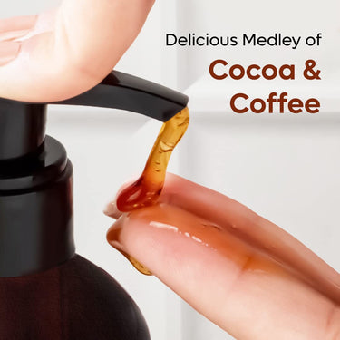 mCaffeine Coffee Body Wash with Cocoa | De-Tan & Deep Cleansing | Enriched with Vitamin E & in Energizing Aroma of Chocolate | Shower Gel | Suitable for All Skin Types | For both Men & Women - 200ml